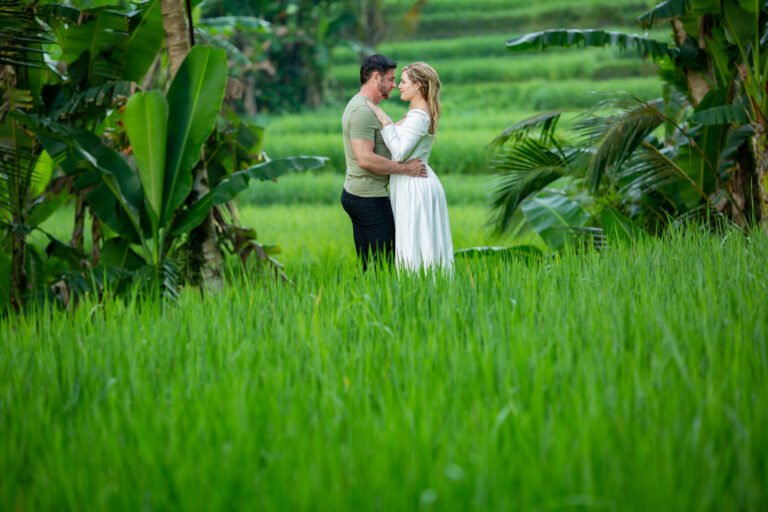 Couple photography session at Rice Field