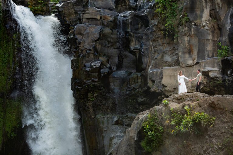 Couple Photoshoot at Beautiful Blangsinga Waterfall